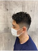 王道ツーブロックショートアップバンク黒髪【五反野】