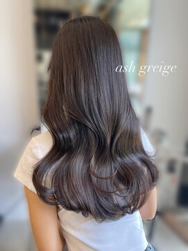 フォンズ(FONS) アッシュグレージュ透明感カラー/韓国くびれヘア/レイヤーカット