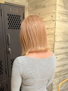 ヲタク(wotaku.) ミルクティーベージュハイトーンカラーブリーチカラーブロンド