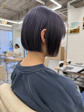 エルヘアメゾン(el. hair maison) ブリーチカラー☆まとまるボブ☆静岡ボブ