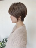 大人美人ショート/オリーブベージュ