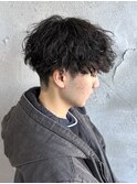 MEN’S HAIR/サーフカール/刈り上げセンターパート/群馬高崎