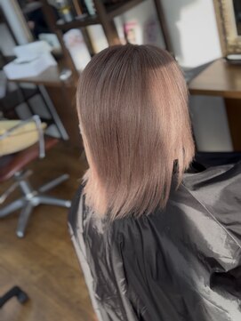 ヘアーサロン カラー 色彩店(COLOR) ペールピンクミルクティー