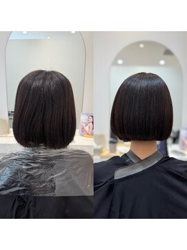 シンズ 銀座(sins) [30代40代50代60代]酸性ストレートでツヤボブに