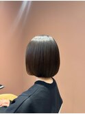 縮毛矯正で作る内巻きボブ