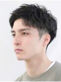アクティブショートフェザーパーマルーズショートセンターパート