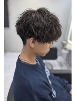 サロウィン 栄3丁目店(SALOWIN)&nbsp;メンズ｜ミディアムマッシュ×縦落ちスパイラルパーマ