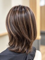 ナチュラルプラス 築町店(natural+)&nbsp;白髪ボカシレイヤーミディ