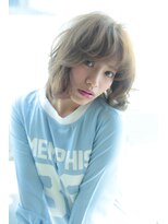 ミリム 栄矢場町店(MIRiM)&nbsp;《MUSE》外国人風カラー×ゆるふわエアリーボブパーマ