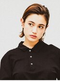 ラフなオールバックスタイル
