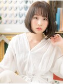 シースルーレイヤーカット小顔前下がりボブa浦和20代30代40代