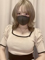 リアイス(Re:ICE) ミルクティーベージュミディアムウルフ