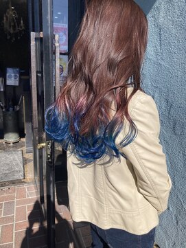 ドクターズサロン レラパール 紫からブルーのグラデーションカラー