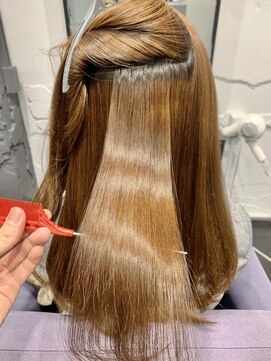 アルコイリスバイドールヘアー(ARCOIRIS by Dollhair) 黒髪ロングストレートグレーベージュエギョモリオン眉ショート