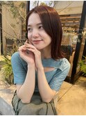 赤髪ミディアム