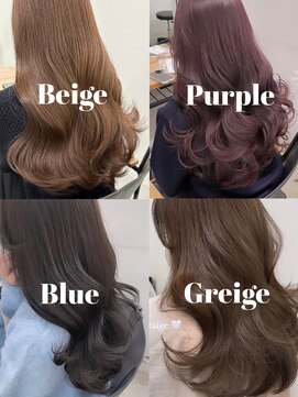 フォンズ(FONS) 表参道韓国艶カラー＊グレージュパープルブルージュベージュ