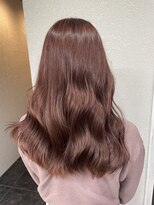 アジールヘア 所沢プロペ通り店(agir hair) ピンクオレンジブラウン10代20代ウェーブ所沢