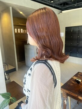 ヘアー アイス ルーチェ(HAIR ICI LUCE) ブリーチなしオレンジブラウンオレンジベージュ/中西