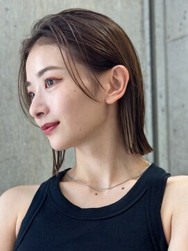 サンク 原宿 表参道(cinq) まとまり良く、自然なシルエットのボブスタイル