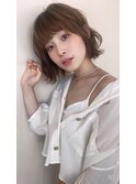 大人女性◆艶レイヤー前髪ピンクベージュ 髪質改善 縮毛矯正