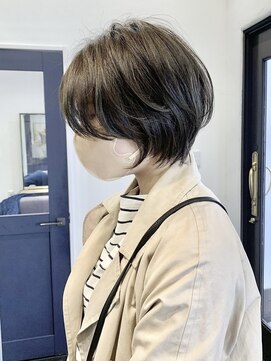 アルコイリスバイドールヘアー(ARCOIRIS by Dollhair) グレーベージュベビーピンクニュアンスカラ斜めバングアッシュ