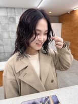 トゥコ(tuco)&nbsp;ブドウカラー　ミディアムパーマ　パーマ　レイヤー　パーマヘア