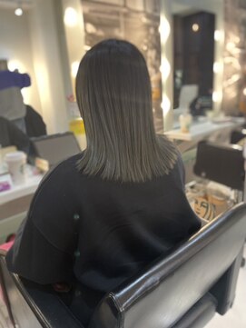 ソーホーニューヨーク 函館店(SOHOnewyork) オリーブベージュ/切りっぱなし/函館美容室/カットが上手い