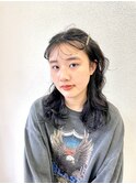 簡単ヘアアレンジ◎黒髪×ピンアレンジウェーブ