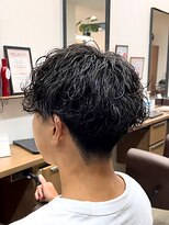 ルシード スタイル リコット(Lucido Style Ricotto)&nbsp;波巻きスパイラルパーマメンズパーマメンズカットマッシュヘア