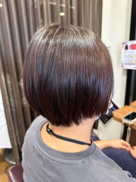 美容室ヒラトヤ 仙北店 30代40代♪大人かわいい小顔ショートボブ☆立体感☆秋ヘアー