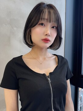 ココ なかもず店(COCO) レイヤーカット/ボブ/髪質改善/チェリーブラウン