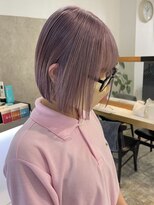 リムレスバイサンク 万代 新潟駅(LIMLESS by cinq)&nbsp;ミルクティーベージュダブルカラーグレージュカラーハイライト