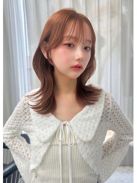 ボタン テンジン(VOTAN tenjin) 【votan_はまひ】前髪/顔まわりカット/ブラウンカラー/髪質改善