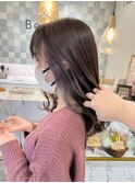 さりげないインナーカラーでおしゃれに!