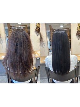 上品レディを目指すなら!ダメージを最小限にサラサラのナチュラルストレートを提供◇部分メニューも必見◎