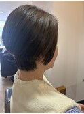 ショートカットとアッシュ系カラー
