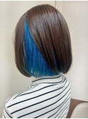 【シアンブルー×インナーカラー】池袋美容室