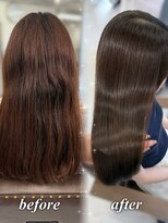 ハピネス 梅田茶屋町店(HAPPINESS)&nbsp;韓国風/レイヤーカット/顔周り/顔まわり/髪質改善/ベージュ