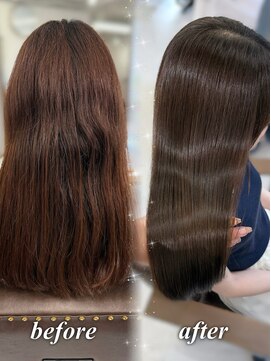 ハピネス 梅田茶屋町店(HAPPINESS) 韓国風/レイヤーカット/顔周り/顔まわり/髪質改善/ベージュ