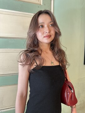 ランプ 代官山(the lamp) ダブルカラーケアブリーチベージュハイライトリタッチ