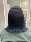 ボブ×グラデーションカラー×ブルー SEA 浦安
