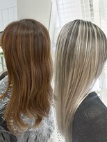 フイ(Hui)&nbsp;バレイヤージュ/レイヤーカット/ブリーチムラ修正/ハイトーン