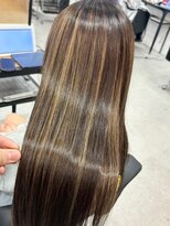 ハーシーバイアポロ 相模大野(HERSHE by apollo) x髪質改善/ホワイトグレージュ/レイヤーカット/チェリーブラウン