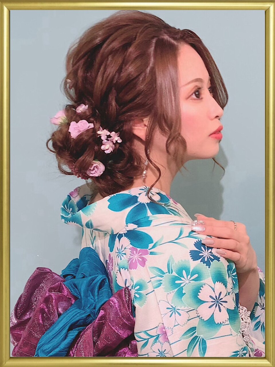 ヘアセット】編み込みふわふわアップ☆：L269558394｜エヌ(N)のヘア