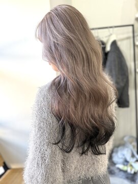 ラ キング(LA KING) 着物ヘア/大人ガーリー/ダークアッシュ/似合わせカット/栄