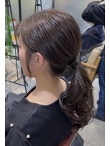 ザザ シンジュク(ZA/ZA shinjuku)&nbsp;ロングレイヤー/オリーブベージュ/イノアカラー