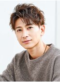 大人Men's無造作パーマ