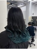 ブリーチインナーバレイヤージュグラデーションカラー夕貴