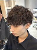 波巻きパーマ/波巻きスパイラル