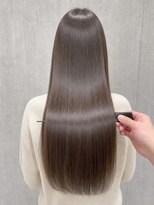 ラックスビーギャラリー なんば駅前店(LUXBE GALLERY)&nbsp;髪質改善 ミルクティーグレージュ トリートメント